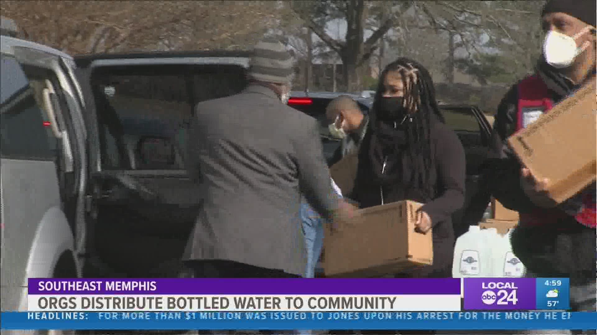 More free water was handed out Thursday for people affected by MLGW’s boil water advisory