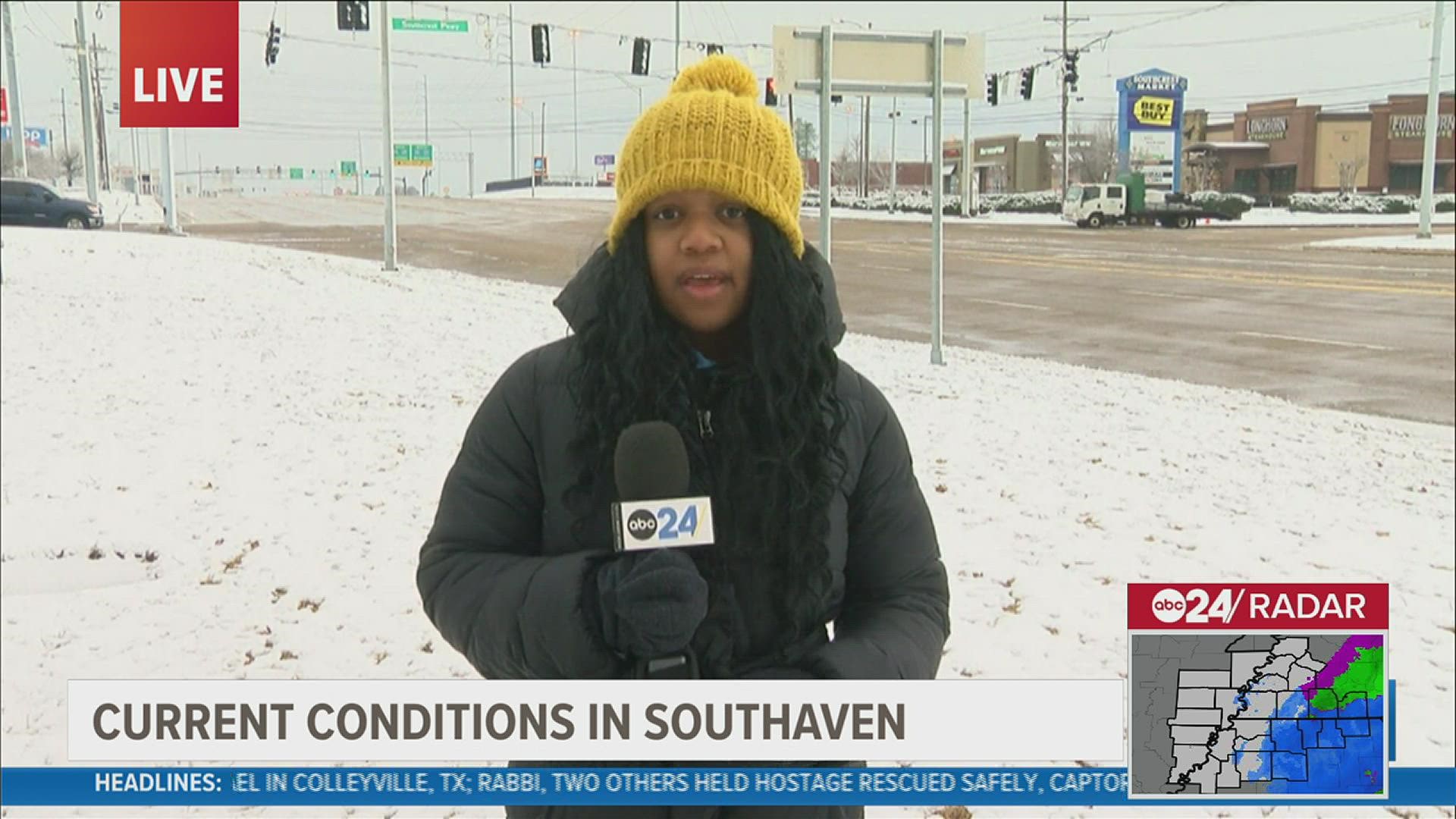 Brittni Clemons and Danielle Moss have updates on road conditions across the area after an early morning snow.
