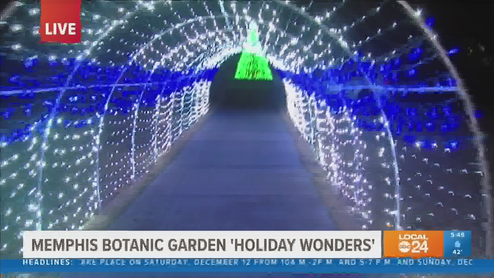 Memphis Botanic Gardens open for Holiday Wonders lights