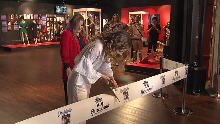 WEB EXTRA: Lisa Marie Presley & Daughter On Hand To Open New Graceland Exhibit: Growing Up Presley | localmemphis.com