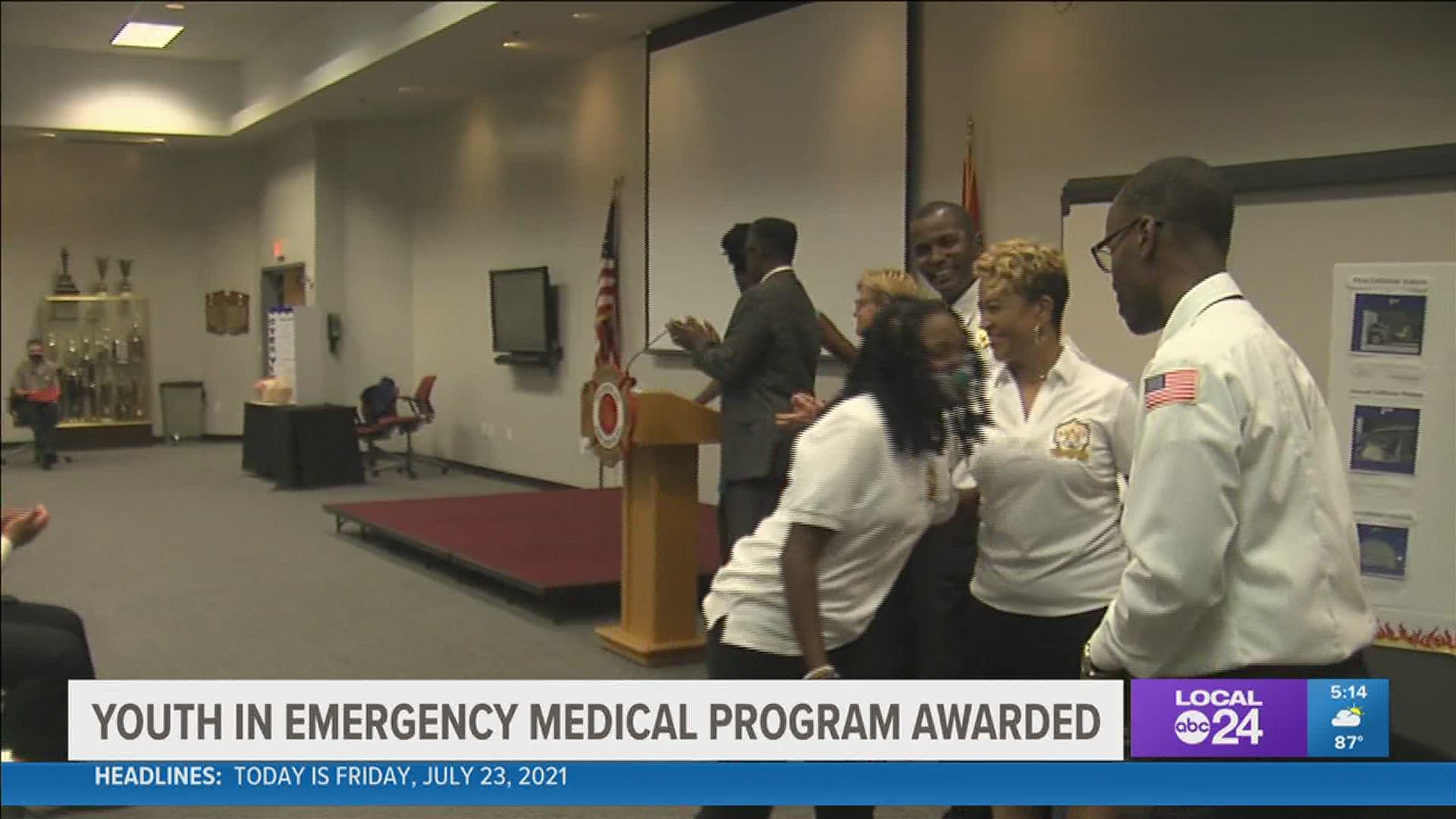 They received awards for completing 130 hours of instructional virtual medical awareness training.