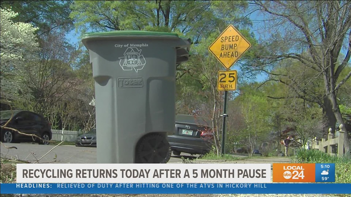 Recycling will resume in Memphis after five months without it