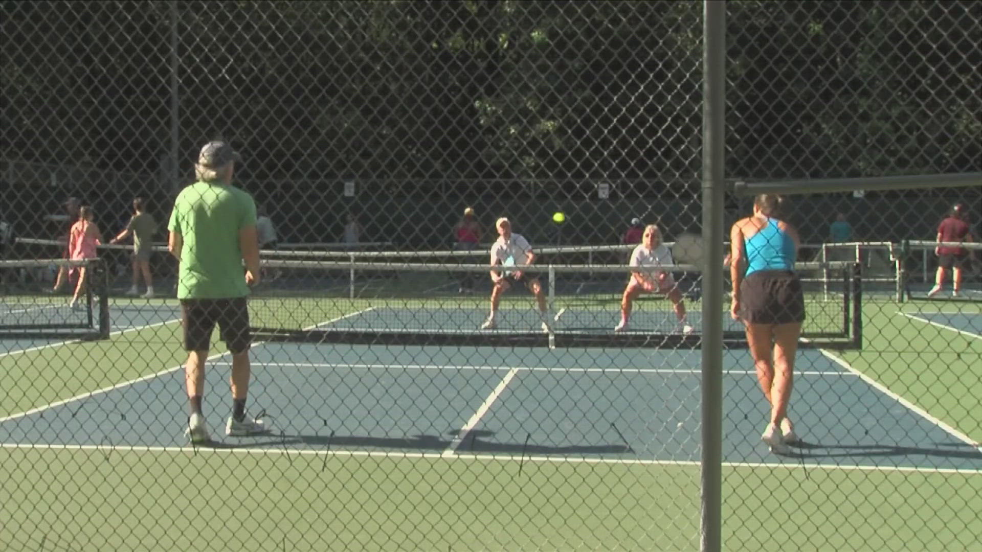 While there exist 11 courts for people to play in Germantown, people tell ABC24 there are still 80 to 100 players who show up every evening, limiting play time.