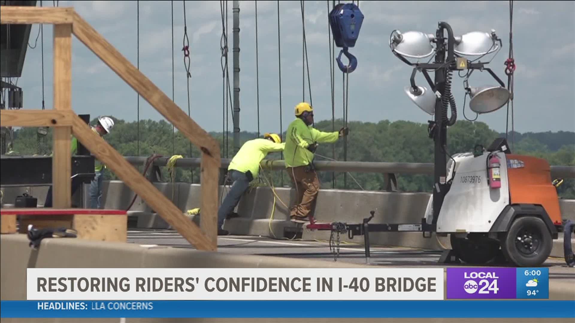 "It’s natural to have some hesitancy... The engineers are very confident the bridge is fine," said Nichole Lawrence, TDOT spokesperson.