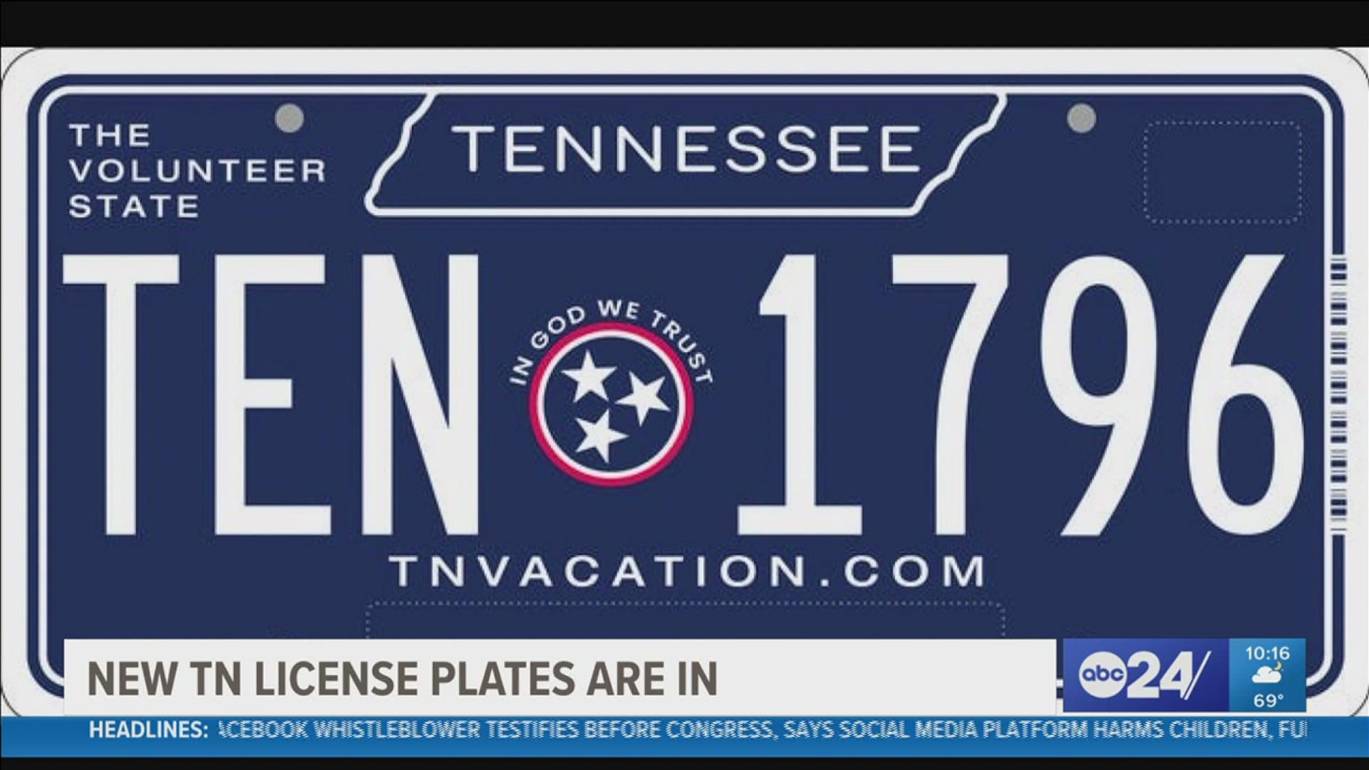 Under state law, the license plate is redesigned every eight years if the funds are approved in the General Assembly's annual budget.