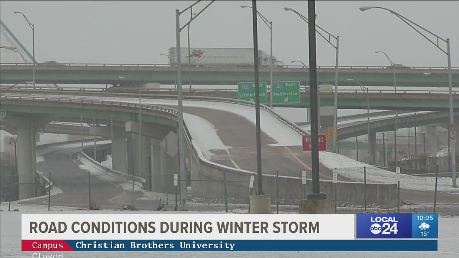 Memphis looks like a winter wonderland, but the weather is dangerously