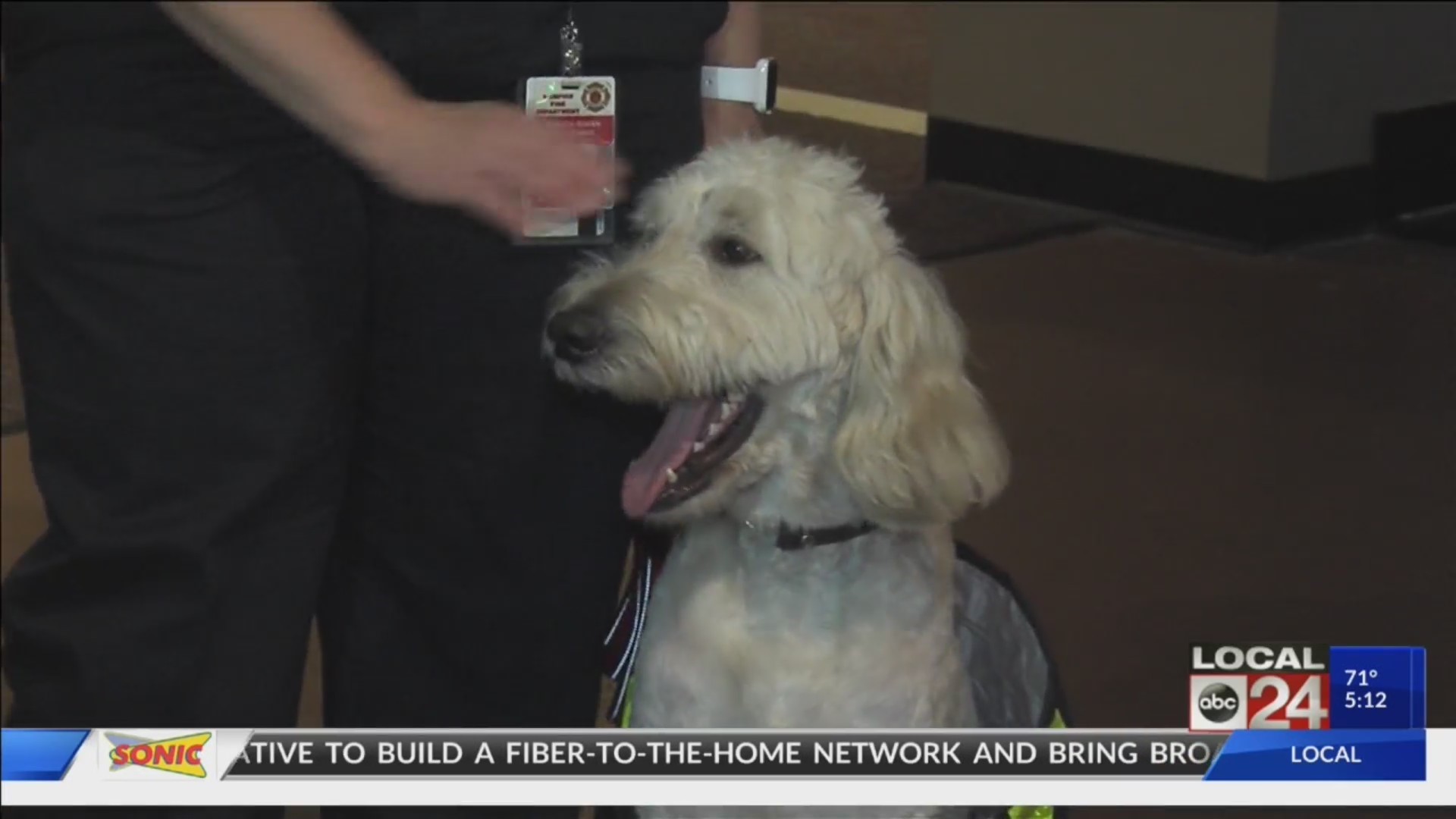 We got to meet the Memphis Fire Department's newest member - Wilson the Therapy Dog!