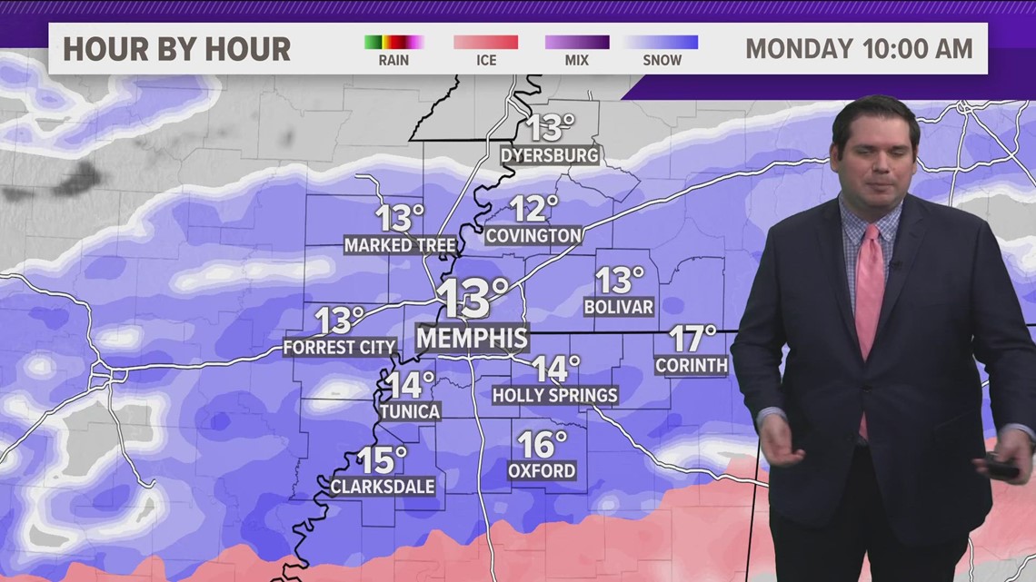 Memphis expected to pick up several inches of snow tomorrow into Monday ...