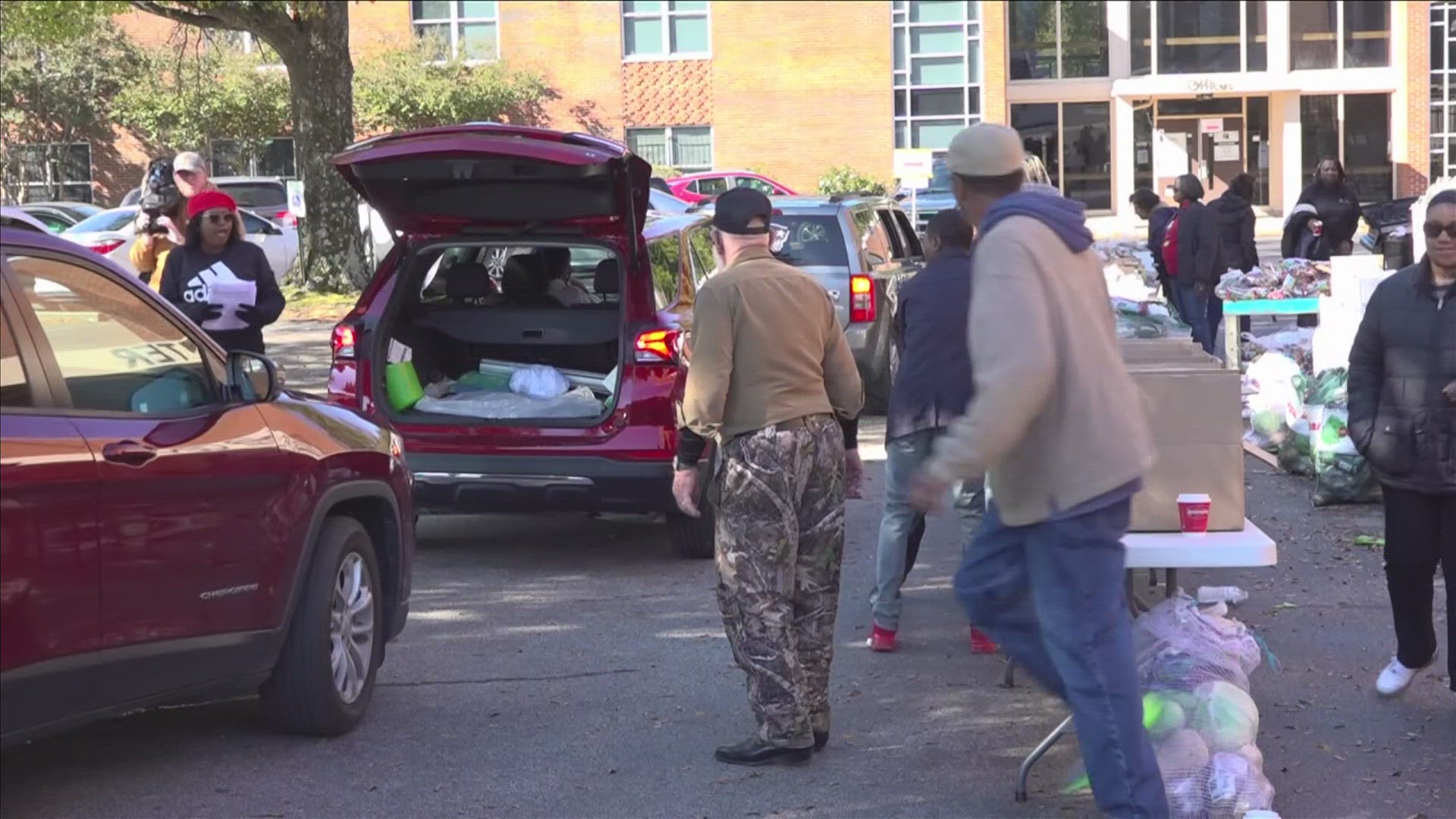 The Pursuit of God Church in Frayser handed out more than 200 meals Friday for Memphis seniors in need.