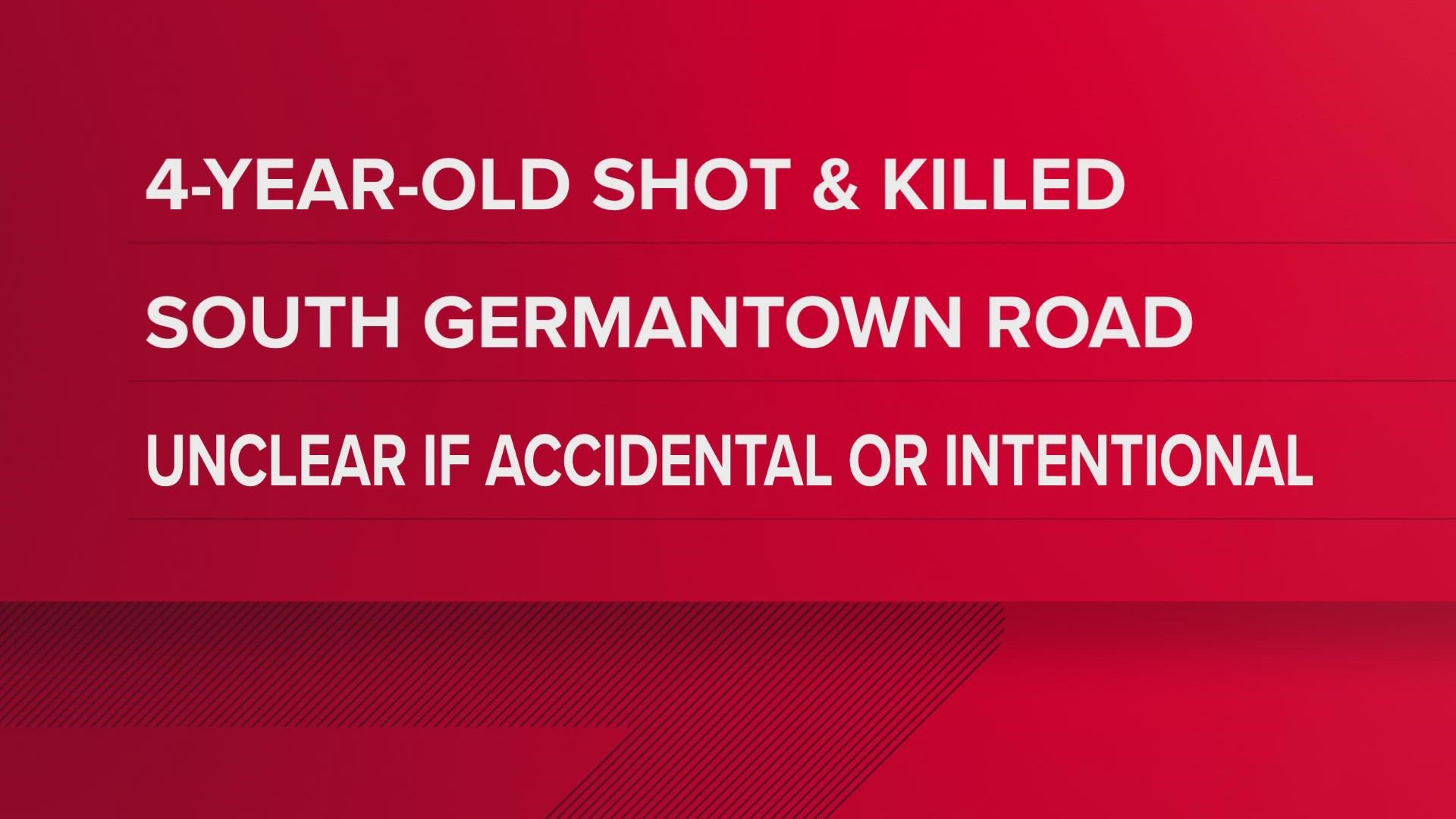 Germantown police confirm the death of a boy on South Germantown Road.