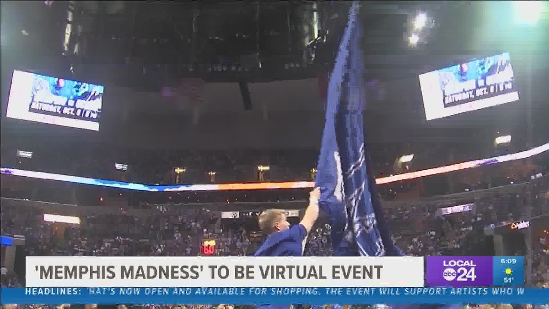 The University of Memphis men's and women's basketball teams will be introduced to fans online.