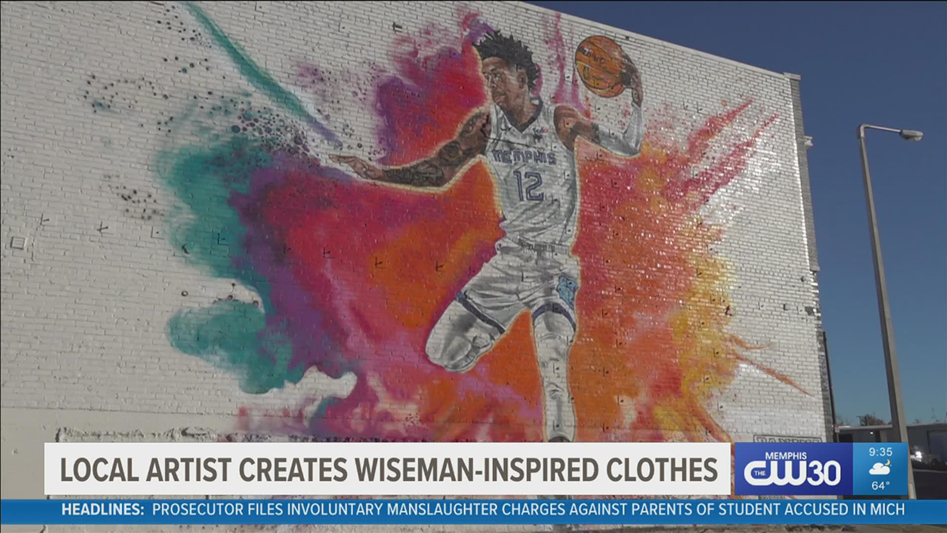 Jamond Bullock designed the artwork that appears on the basketball star's new Champion Rewind collection.