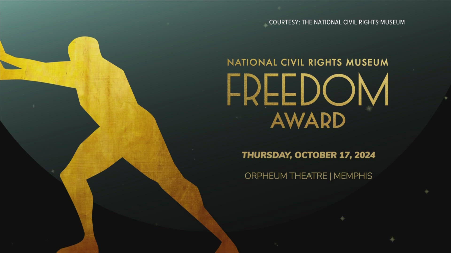 It will take place at the Orpheum Theatre on Oct. 17 with a "Pre-Award Gala" at 5:30 p.m. at the Halloran Centre next door.