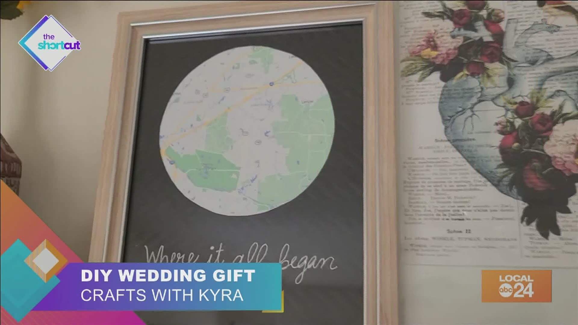 Looking for a special, cost-effective way to help the newly weds remember their special day? Join DIY enthusiast Kyra Black to learn how to make an easy wedding map!