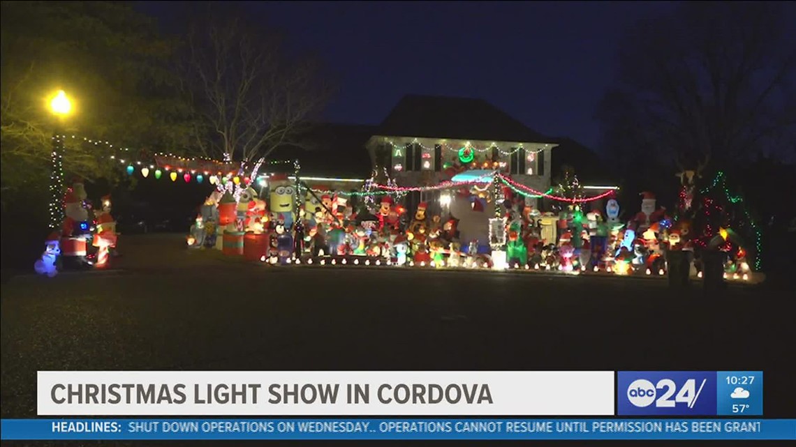Cordova couple continues their growing light display and raises money for St. Jude in the process - Vimarsana News