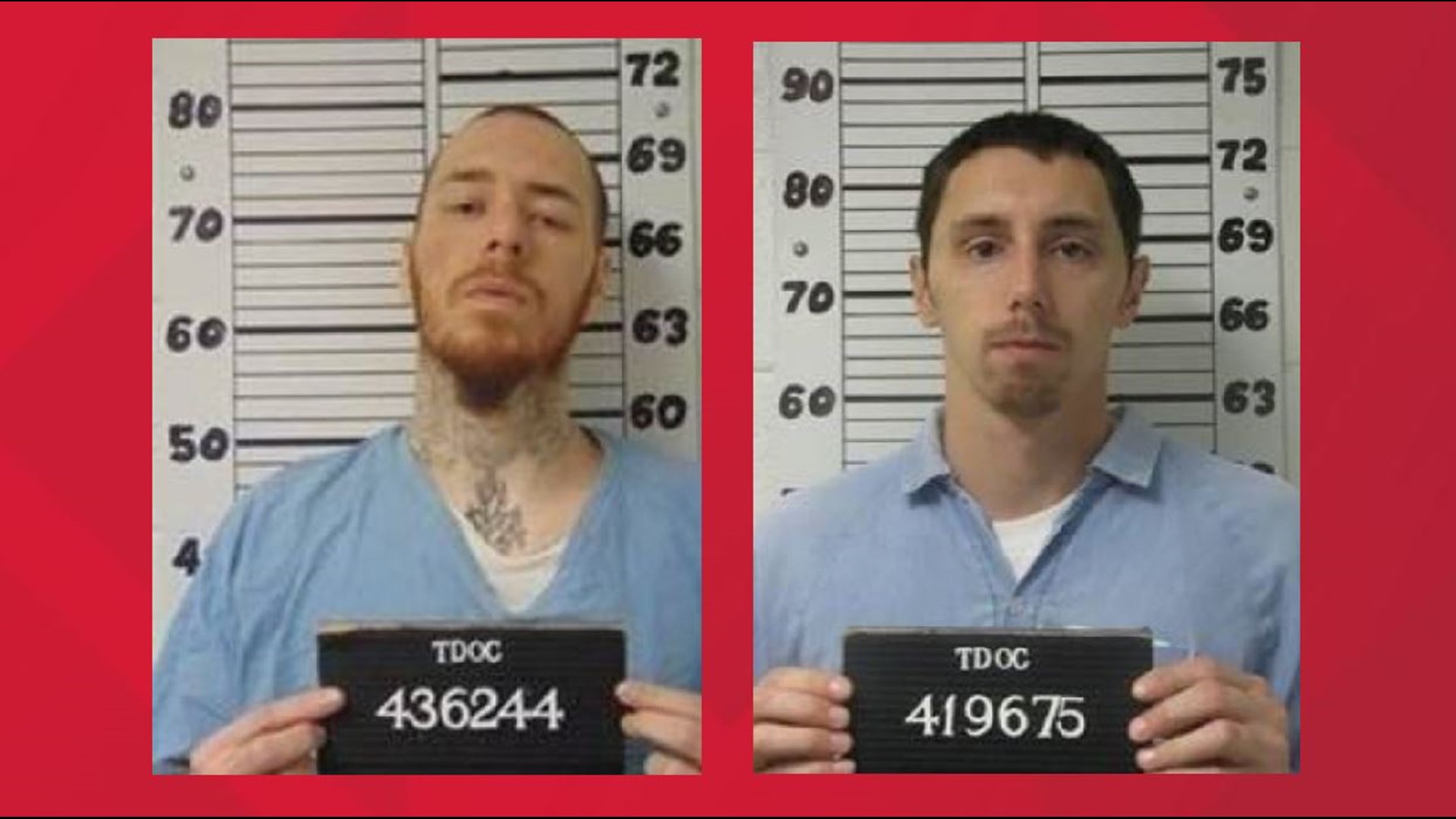 Wanted two inmates escaped a West Tennessee prison