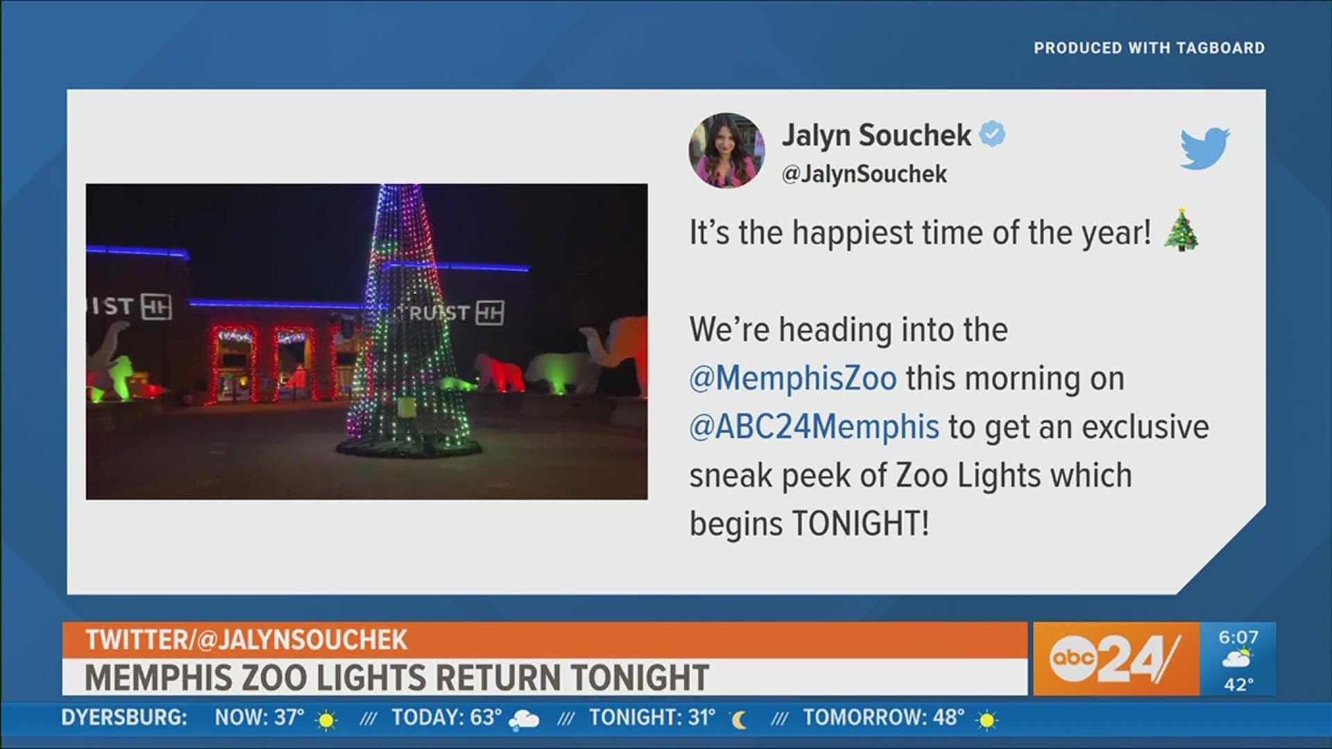Memphis Zoo Lights opens for the season Friday night at 5:30 p.m.