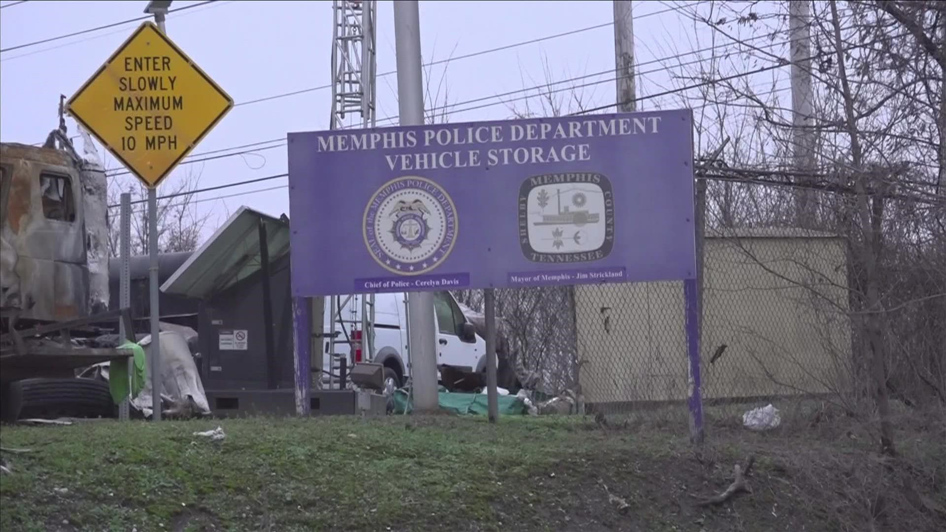 Stolen cars lost in Memphis Police Department impound