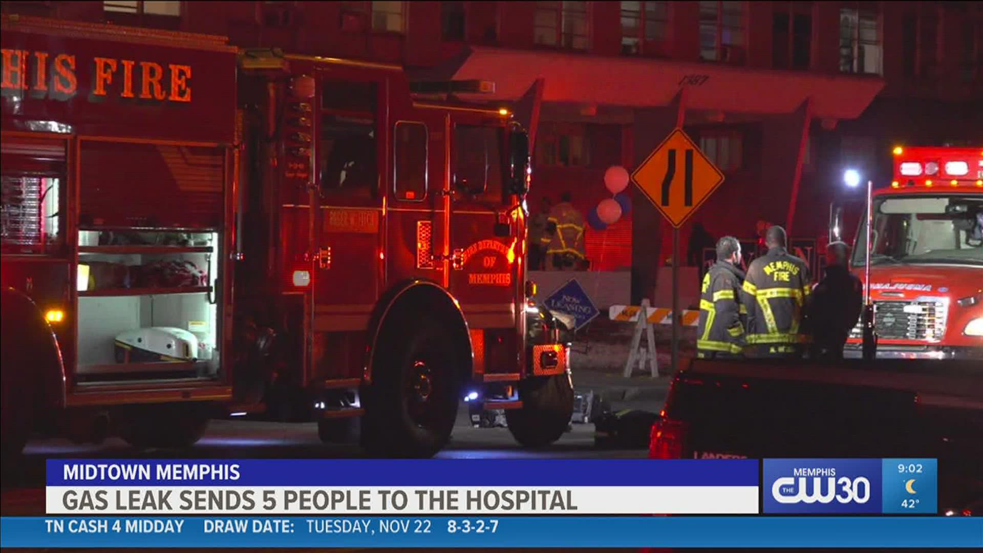 Memphis Fire was responding to a first-responder call at a Midtown apartment complex when a firefighter began to feel ill on the scene.