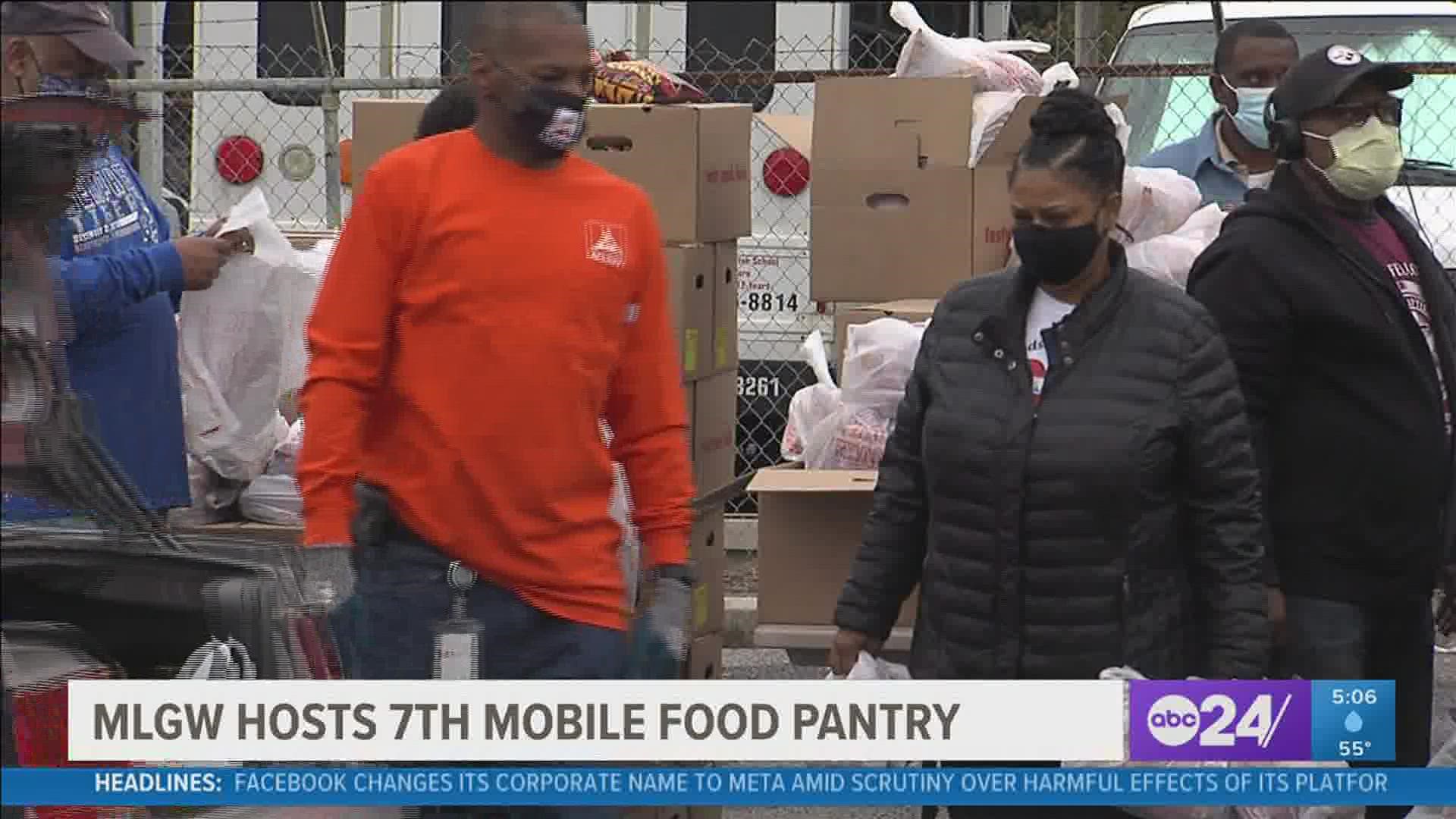 The utility company and the Mid-South Food Bank started the pantry when the COVID-19 pandemic began.