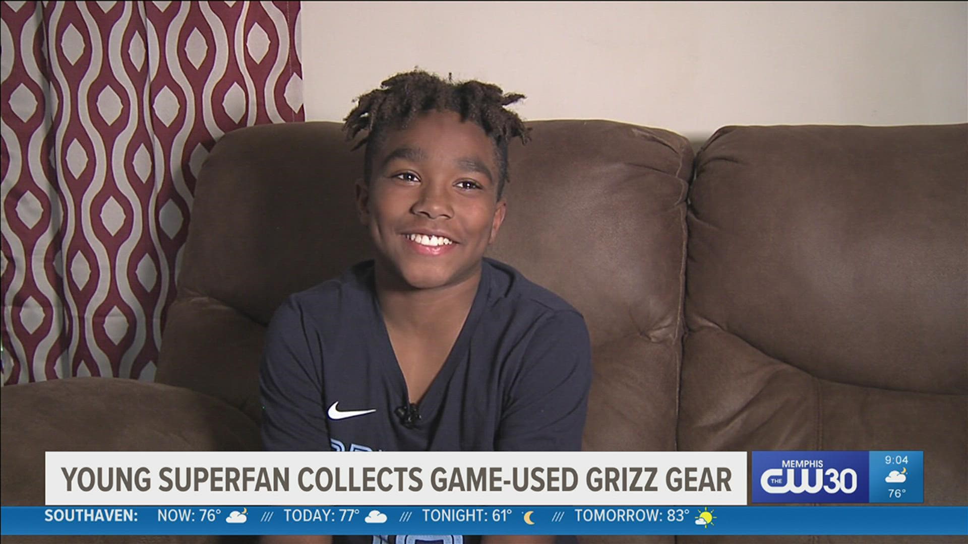 One young Memphian has been going to games all her life and has a pretty good strategy to get gear from players.