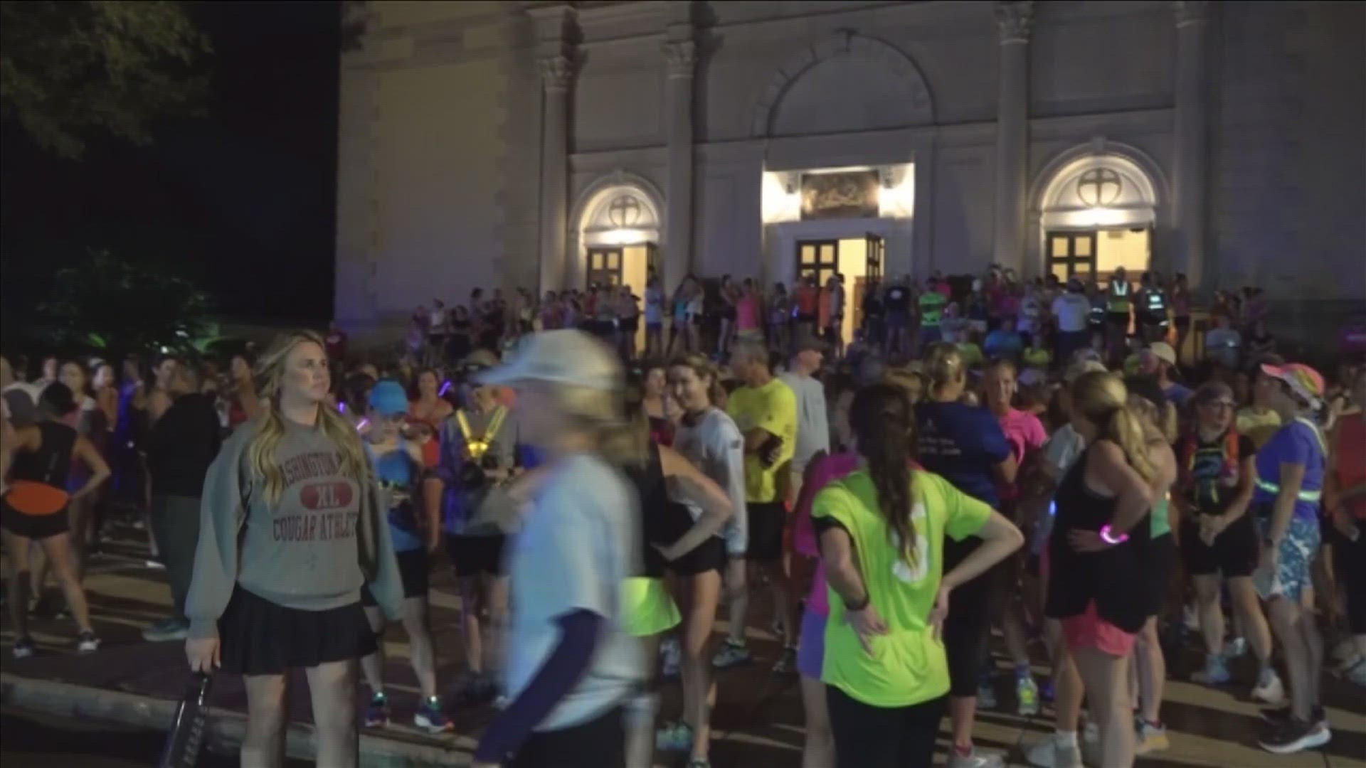Runners gathered Friday on Central Avenue and Belvedere Blvd at 4:20 a.m. - the same time Eliza Fletcher was abducted one year ago - to finish her 8.2 mile run.