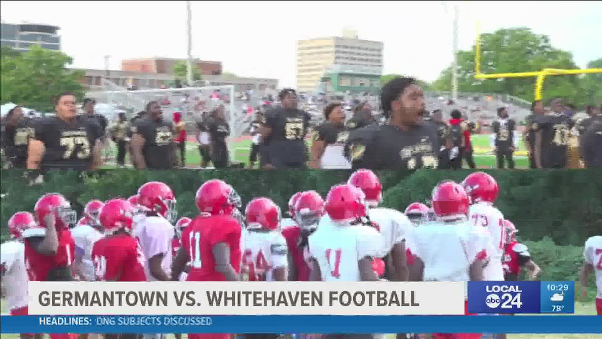 Whitehaven Head Coach Rodney Saulsberry and Germantown HC Gene Robinson talk about playing for the same team to coach against each other.