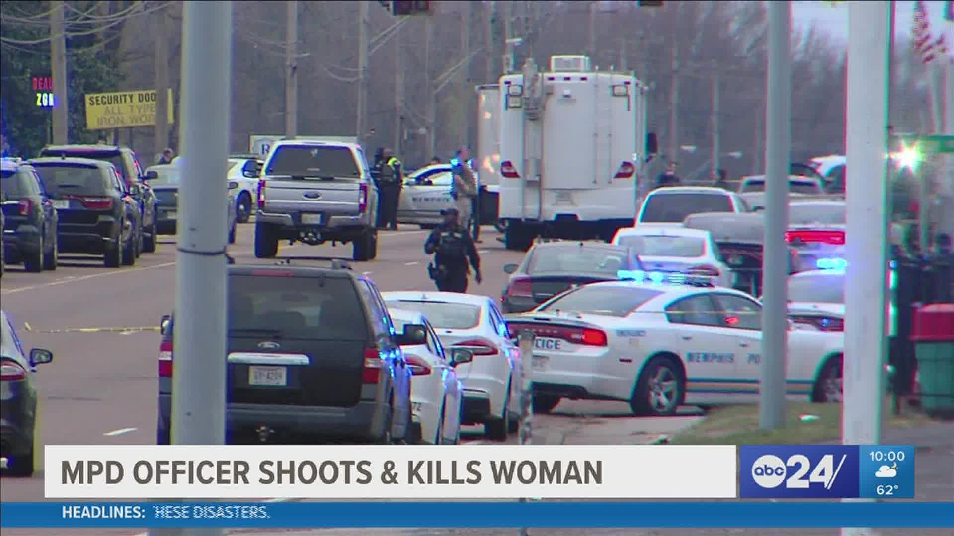The Tennessee Bureau of Investigation was called in to investigate as Memphis Police said a woman was shot and killed by an officer.