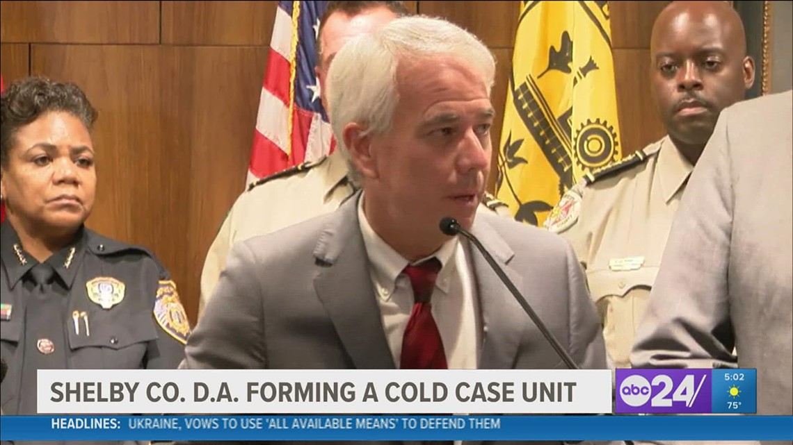 Shelby County DA's Office, MPD announce Cold Case Unit