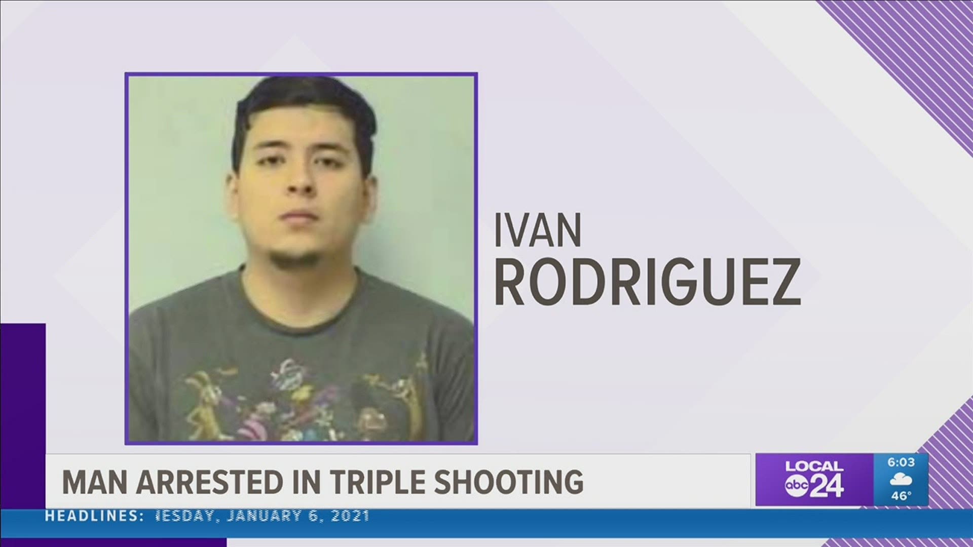 Man charged in triple shooting