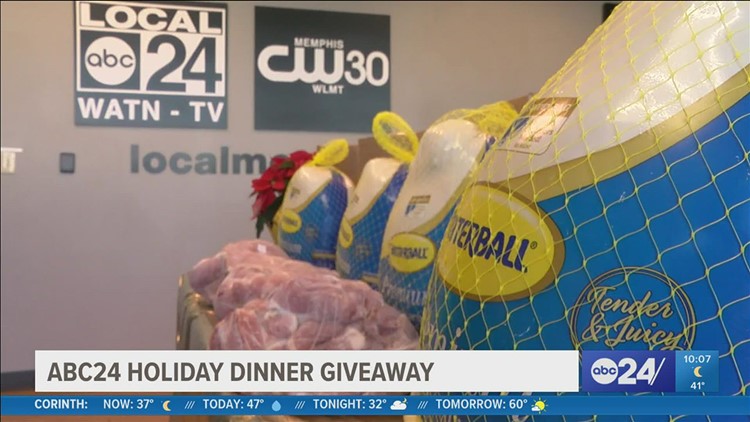 Our holiday dinner box contest is over and two dozen families got something special for their Christmas dinner table