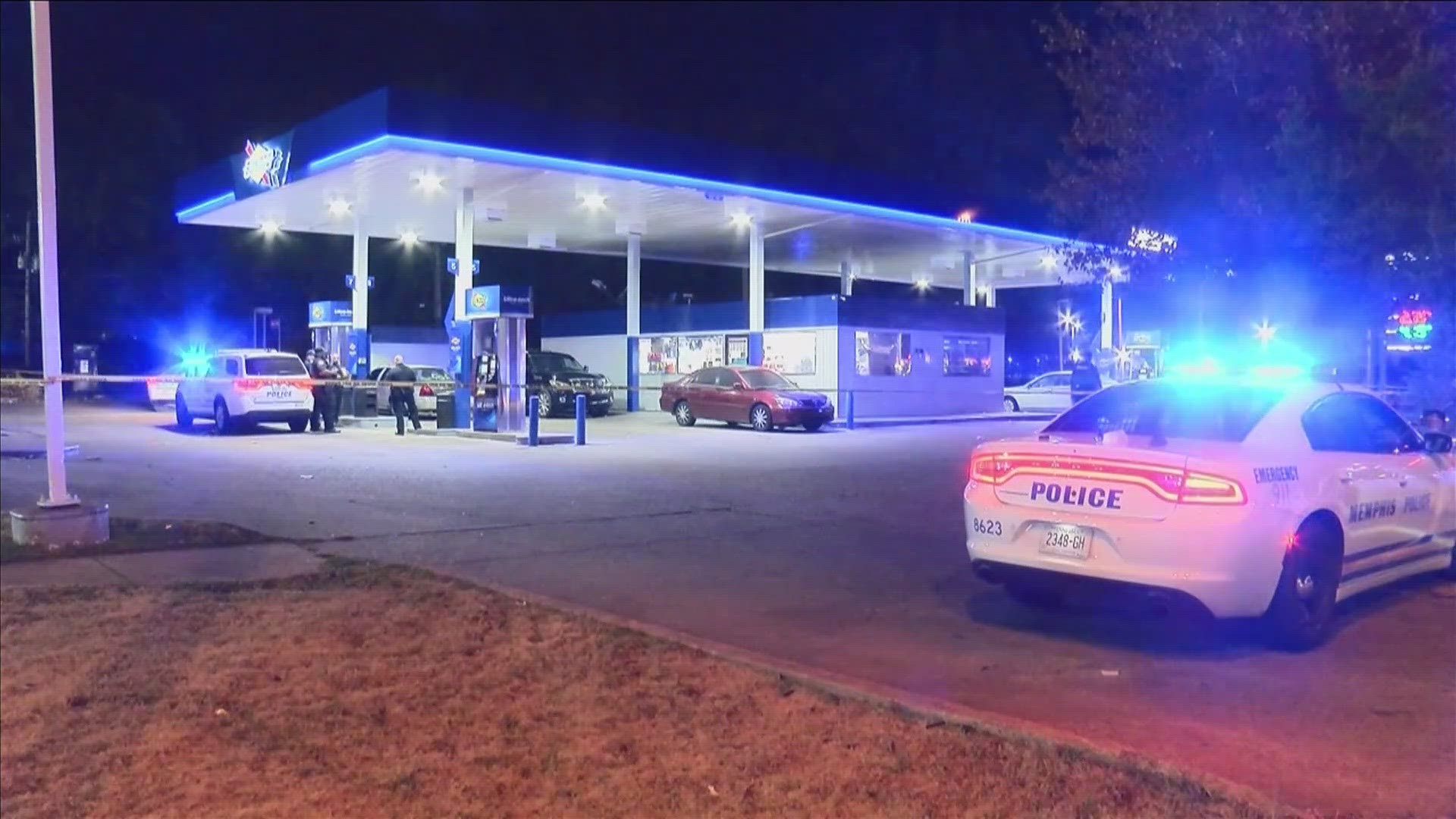 Memphis Police responded to the shooting around 4 a.m. Wednesday on Sycamore View at a Sunoco gas station.