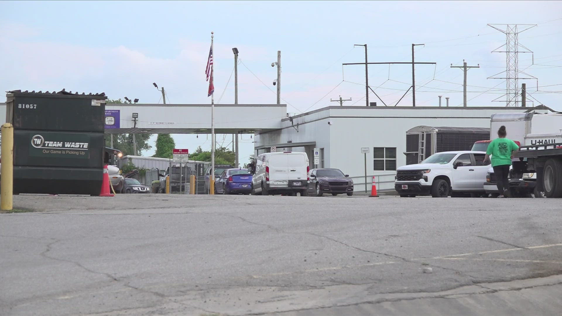 Memphis Police Department officials said a body was found in a burned vehicle at the city's impound lot.