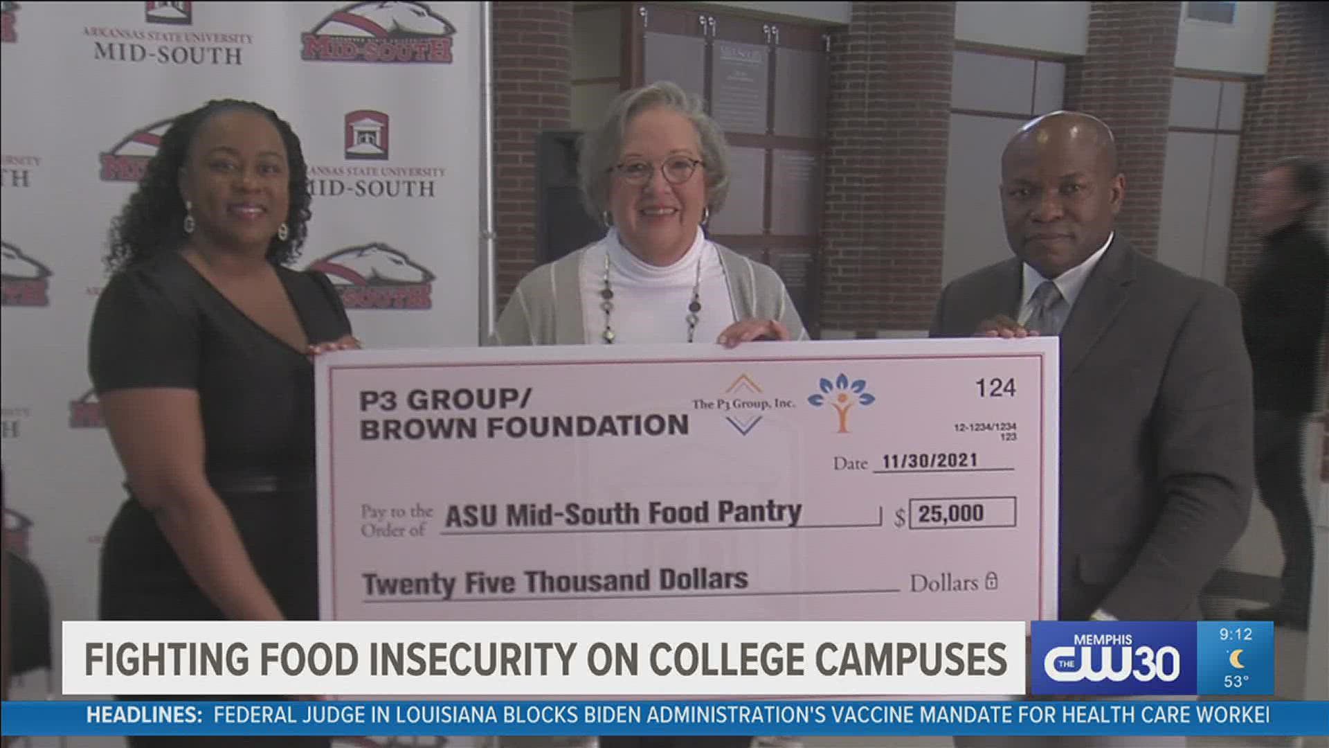 ASU officials say that many students on campus do not have consistent access to food and will often go hungry.