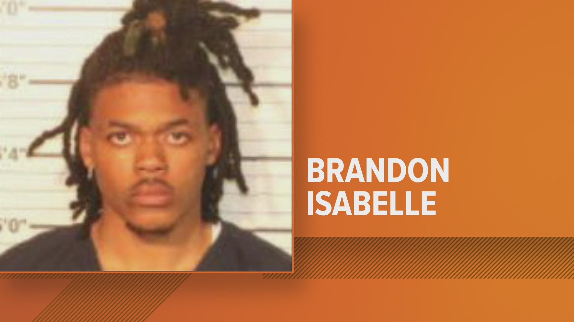 Brandon Isabelle appeared in court, Monday February 7, pleading not guilty to the murder of his child's mother, Danielle Hoyle, and their then 2-day-old baby.