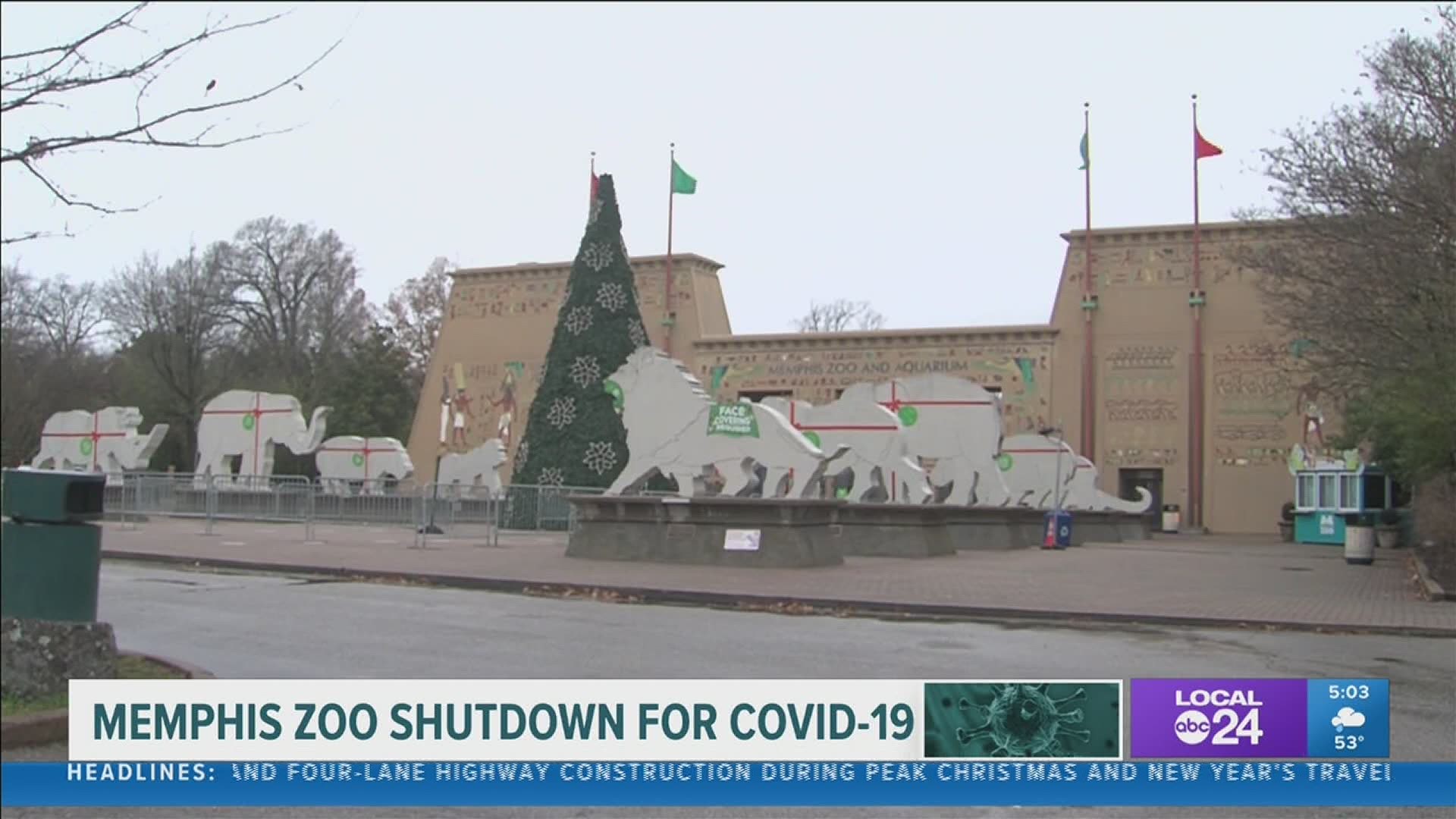 Memphis Zoo shutdown for COVID-19