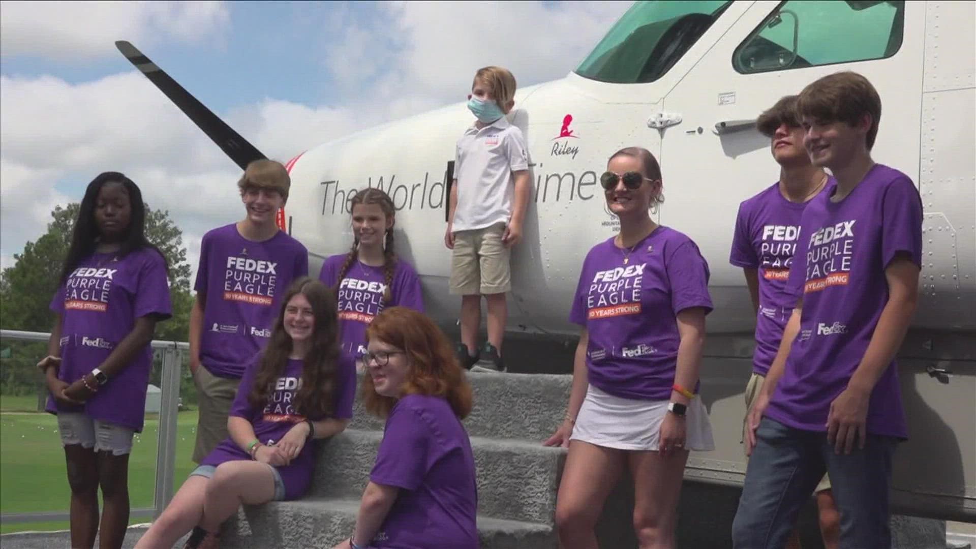 Riley was diagnosed with acute lymphoblastic leukemia when he was just 18-months-old. His name was placed on a FedEx feeder fleet.