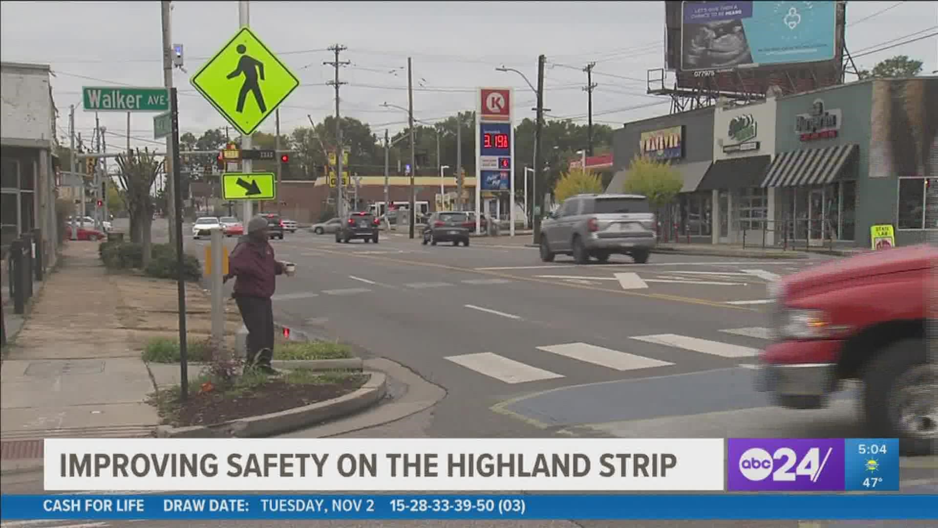Over the next ten months, work will be done on the area along Highland Street from Midland Avenue to Southern Avenue to improve safety features.