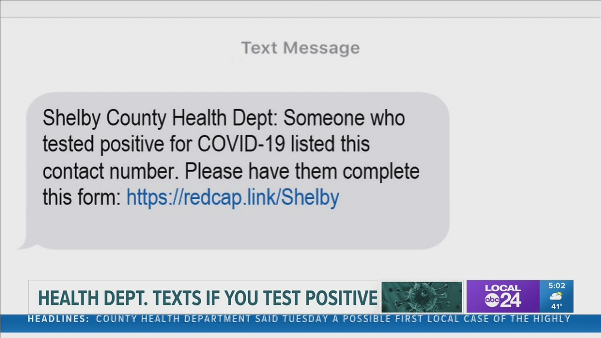 The Shelby County Health Department is launching case notification by text message to the public beginning Tuesday, February 2, 2021.
