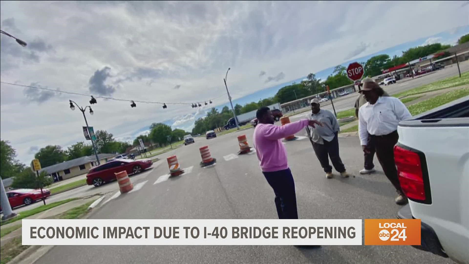 West Memphis leaders are celebrating the reopening of the I-40 bridge, but the impact of its closure is still being felt.