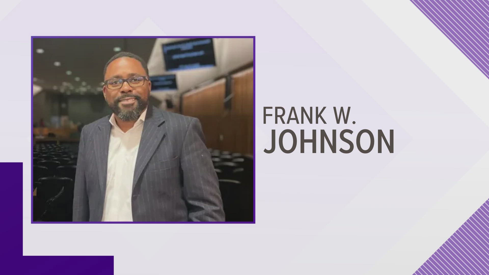 District 7 school board member Frank Johnson cited health concerns as the reason he's dropping from the race.