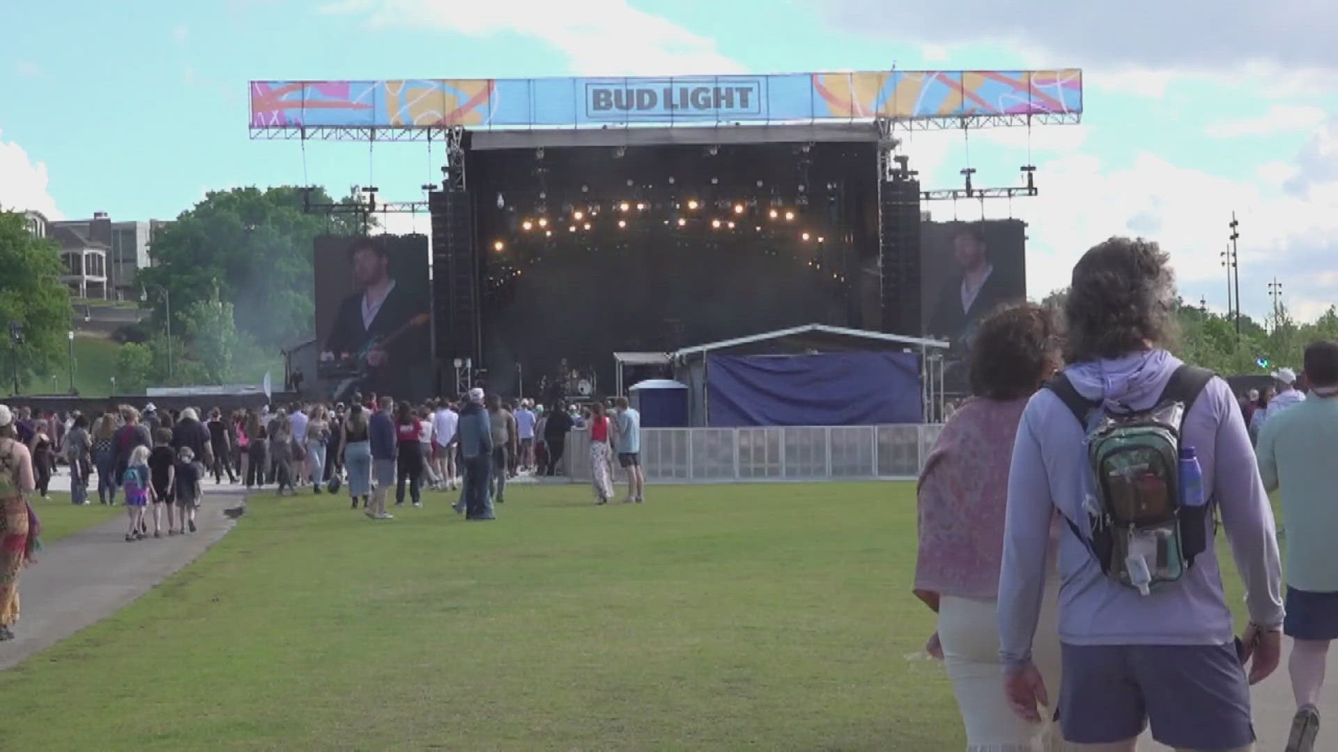 This is day two of the three-day event happening on the first weekend of May at Tom Lee Park.  