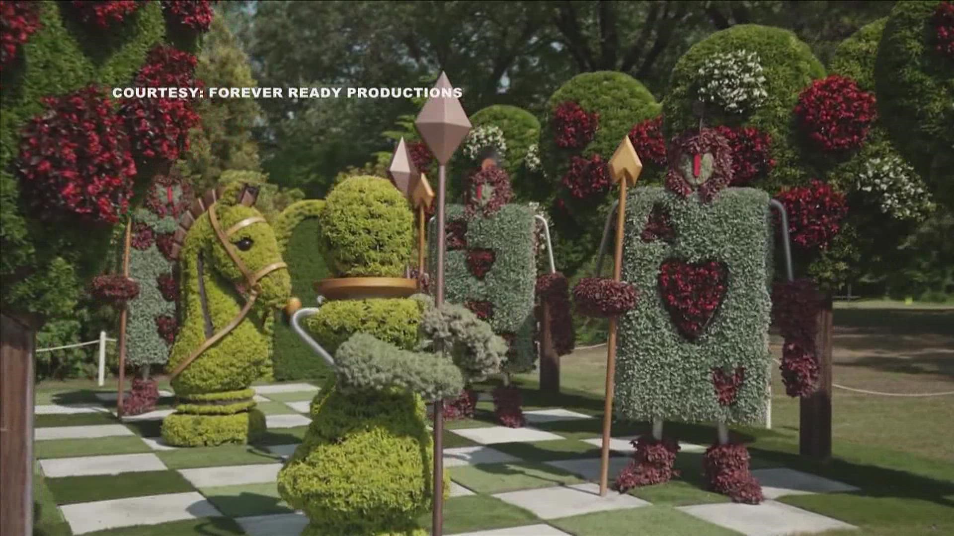 Alice in Wonderland comes to life in the new exhibit at the Memphis Botanic Garden this summer.