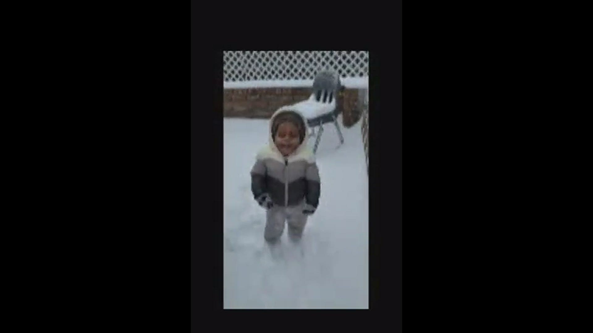 Caiden's  1st Snow - Memphis
Credit: Grandmother Lana Harris Banks