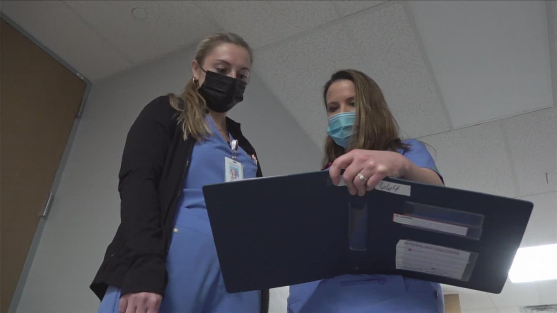 Hospital leaders said because of COVID, many new nursing graduates nationwide did not get the needed hands-on experience.