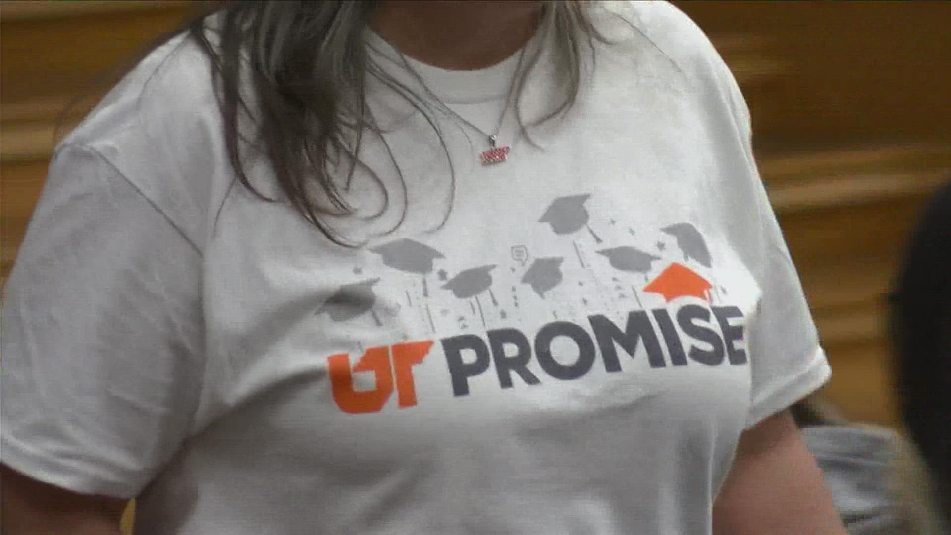 After increasing the maximum qualifying yearly household income from $50,000 to $60,000, more students have access to UT Promise scholarship funds.
