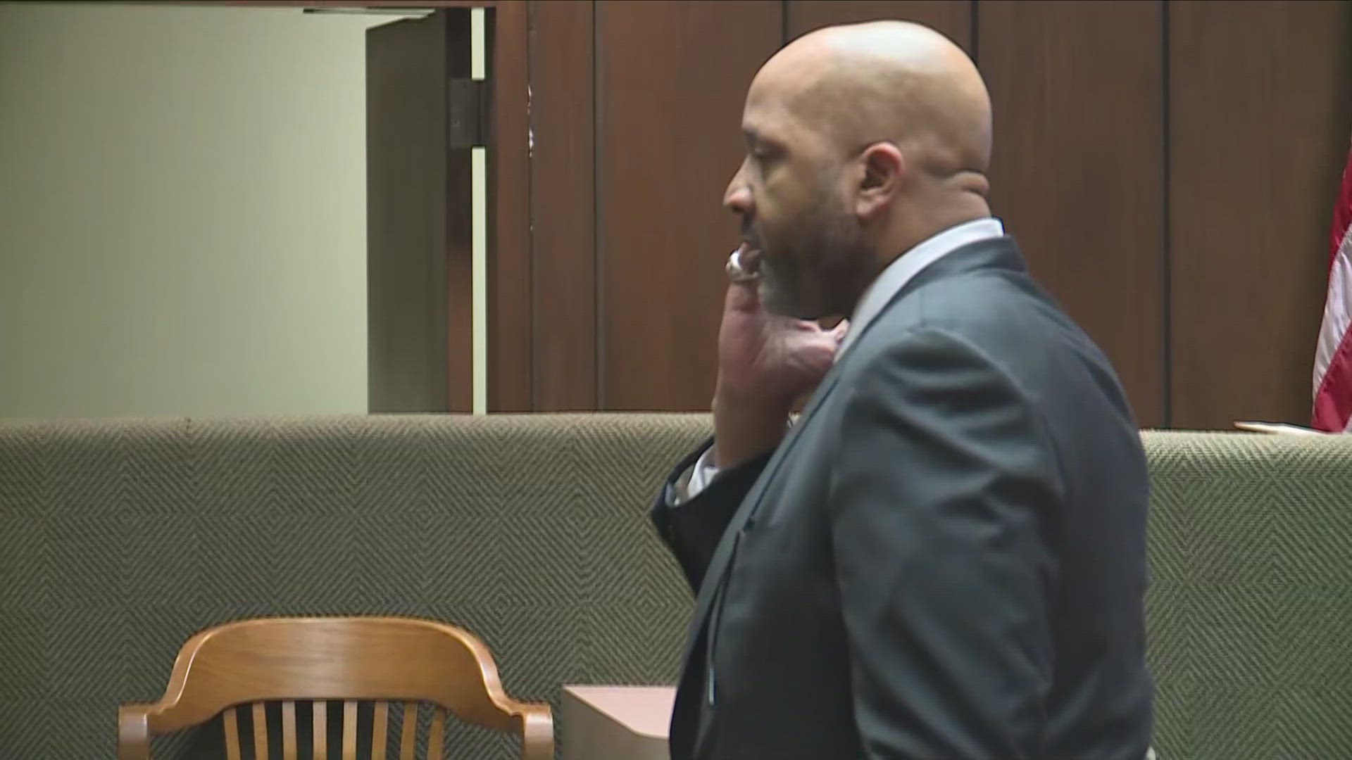 Defense attorney John Keith Perry Jr., who represents Tadarrius Bean, gave closing arguments on day seven of the trial of former SCORPION officers.