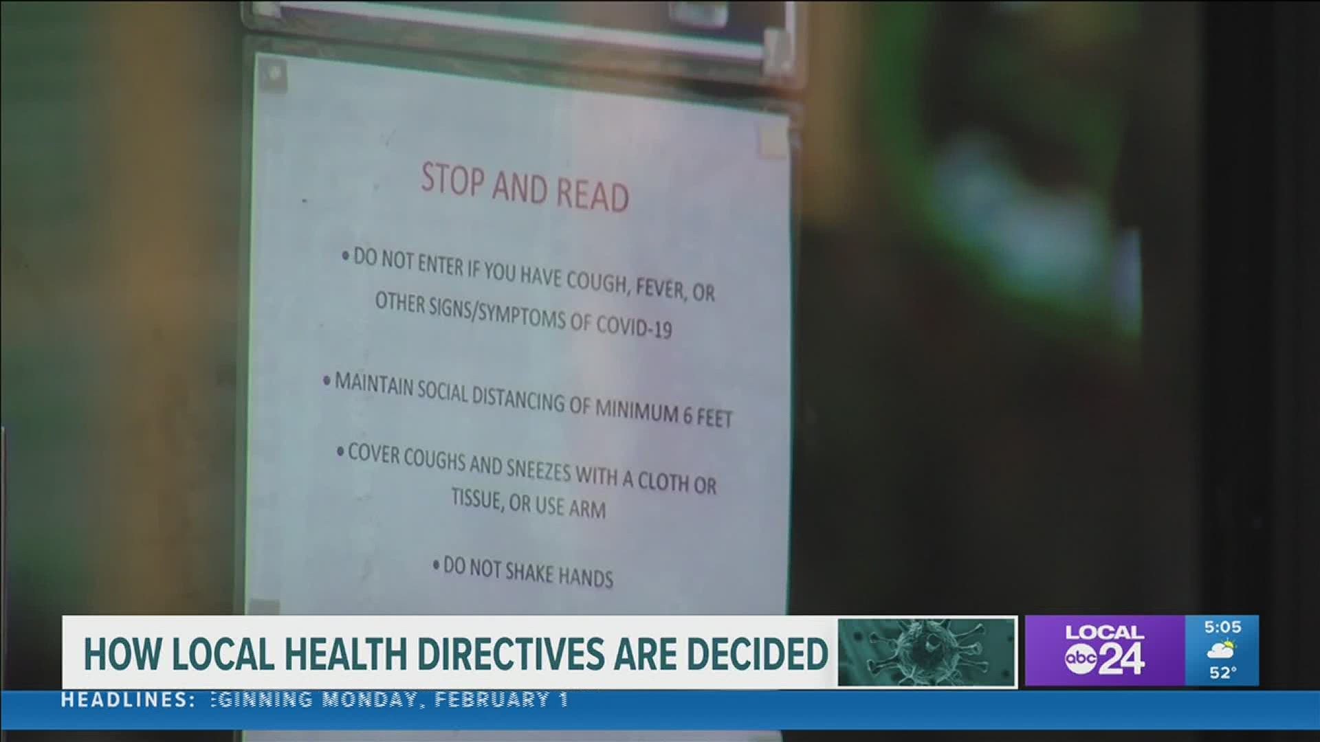 Local 24 News look at how health leaders figure out what restrictions should be imposed, and for how long.