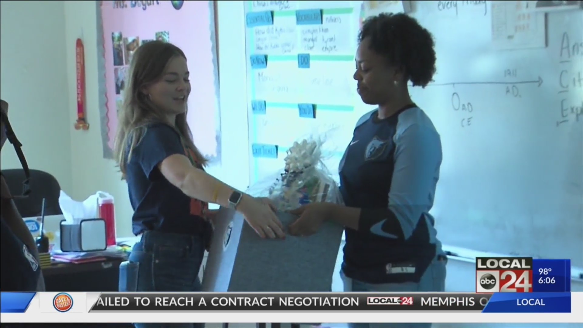 Local students get special Grizzlies classroom kits for the school year