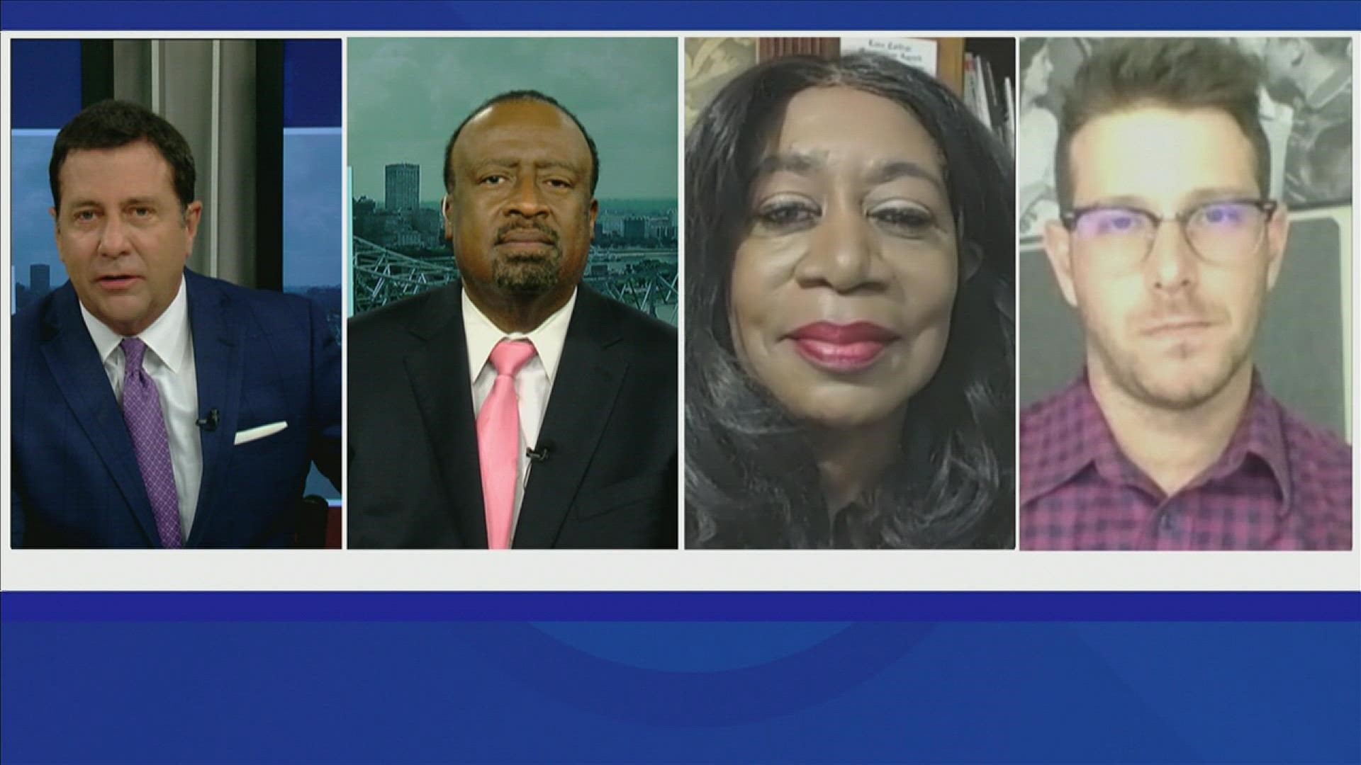 ABC24 News Anchor Richard Ransom is joined by his panelists to discuss Mayor Strickland's hesitation to require first responders to be vaccinated.